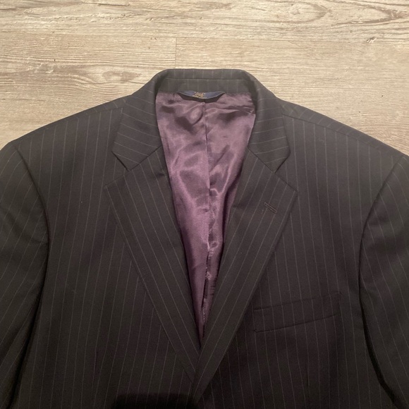 Brooks Brothers 346 Stretch Pinstripe Suit Men’s Size 44L Pants 40W 31L Wool - Picture 4 of 13